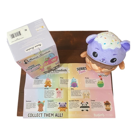 Moriah Elizabeth Mini Dessert Mystery Plush Series 2 Scoopsie Collectible Toy - Picture 6 of 6